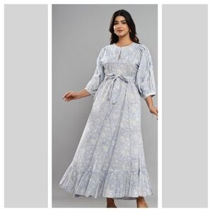 Floral Blue Women's Robe